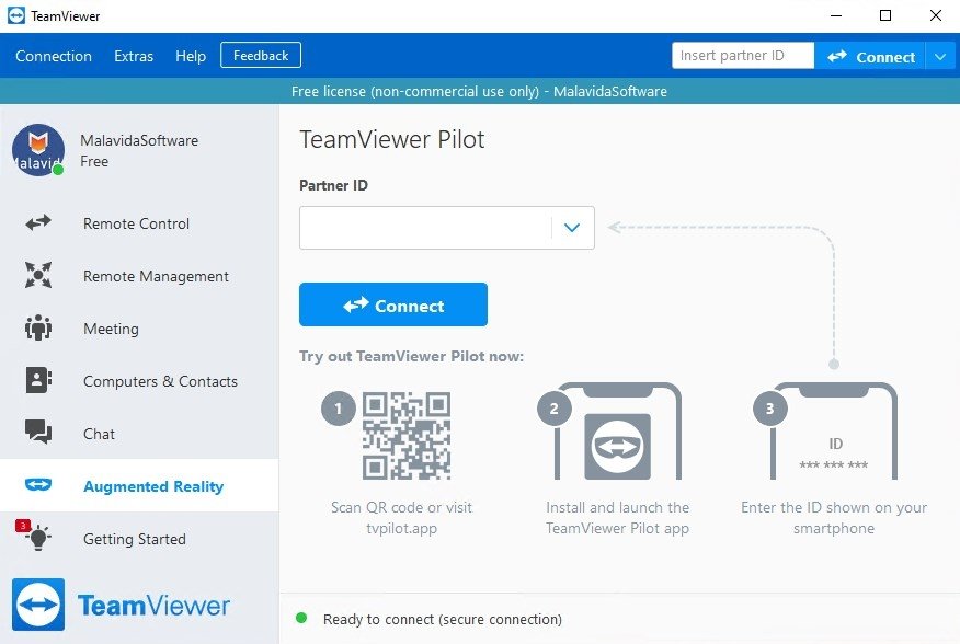 how to connect through teamviewer